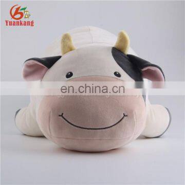 Milka lying pink cow plush pillow toys/free stuffed cow toy pattern for baby