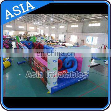 PVC Inflatable Mega Military Aqua Run Obstacle Course For Kids To Sale