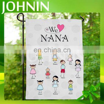 high quality promotion custom family decorative garden flag