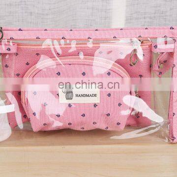 Fashion Storage Bag Three Piece Set Cosmetic Bag Customized Handbag Wholesale for Women photo-3