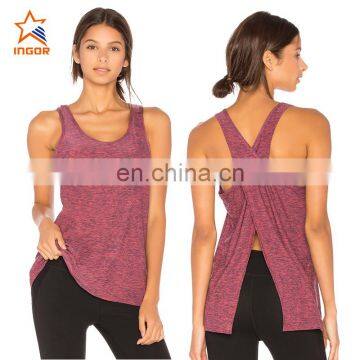 TANK TOP China wholesale womens custom sexy workout plain dry fit summer athletic sports running fitness yoga tank top in bulk