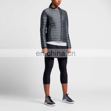 100% Polyester Lightweight Waterproof Wholesale Blank Varsity Fashion Nylon Jackets Women photo-6