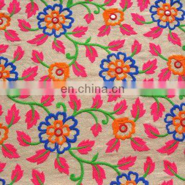 Floral Embroidered fabric