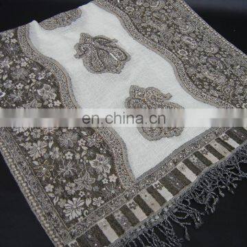 Wool Jacquard Shawls in Latest Designs