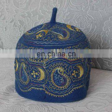 muslim wool embroidery prayer cap muslim mens prayer caps
