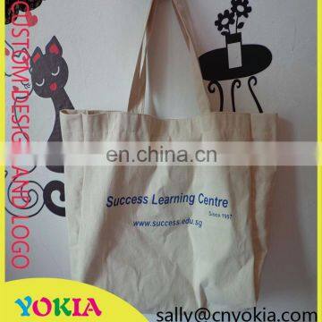 Factory made customized heat transfer print eco cotton canvas bag