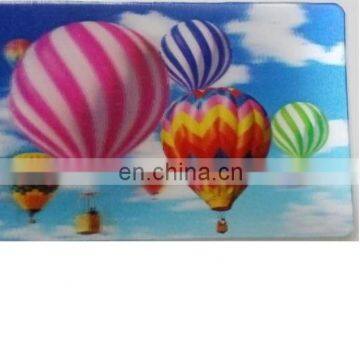 2017 customized size 3d plastic display business card