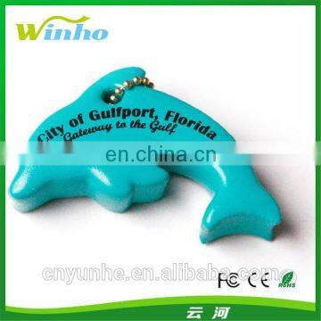 Jumping Dolphin Shaped Floating Key Chain