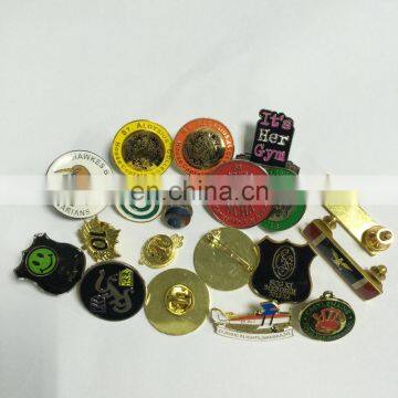 Custom Triangle Lapel Pin/Badge/emblem in Shiny Silver Plating and Soft Enamel Technique