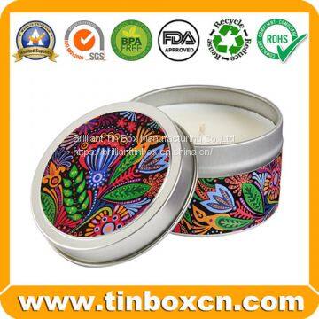 OEM Gift Packaging Box Candle Tin For Travel