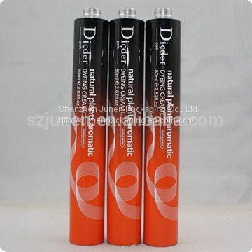 Customized Aluminum Hair Color Cream Packaging Tube