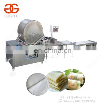 Hot Selling Samosa Roll Crepe Sheet Maker Price Spring Roll Skin Wrapper Machine