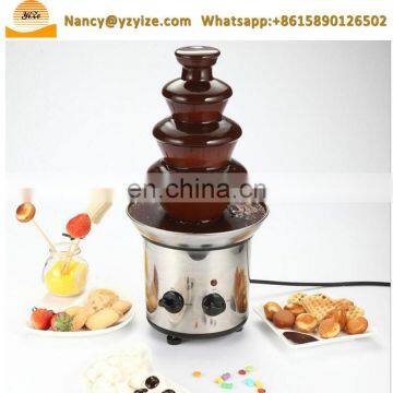 Upgrade Stainless Steel 4 Tiers Battery Chocolate Fondue Fountain photo-3