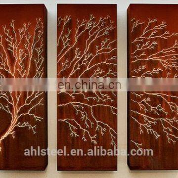 Decorative Outdoor Floding Screens Corten Steel Wall Panel