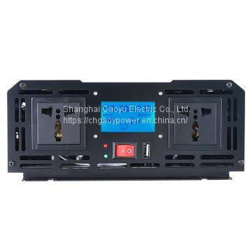 3000 watt Power Inverters 12V 24V DC to AC 110V 220V 3KW Pure Sine Wave Inverter with USB Port and LCD Display