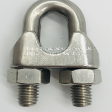 Hot Dip Galvanized Steel Wire Rope Clamp Hardware Accessories  Clamp