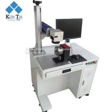 Optical fiber laser marking printing machine with rotary table 20W 30W