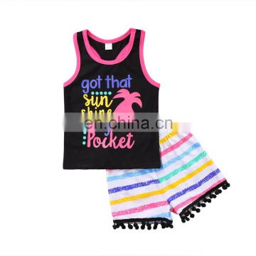 Summer Girls Outfits For Child Clothes Set Baby Summer Girls Outfit