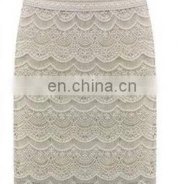 Ladies Lace Latest Pencil A- Line Skirt for Women Spring Summer 2020 photo-2