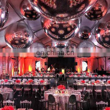 Hot Selling Night Club Ceiling Decoration Golden Silver Air Balloon Reflective Inflatable Mirror Ball photo-2