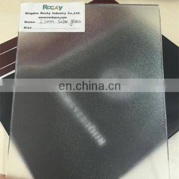 High quality photovoltaic 3.2mm transparent solar panel tempered glass