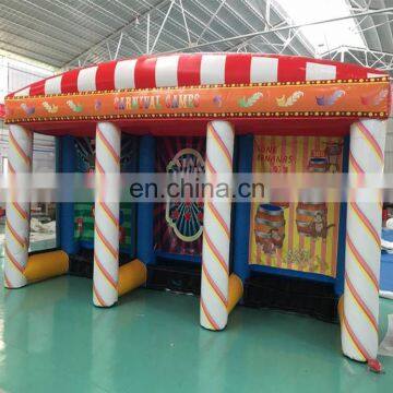 Funny Time Inflatable Carnival 3 In 1 Games Inflatable Toss Game For Kid Outdoor