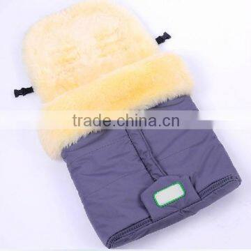 Wholesale stroller sheepskin baby foot muff