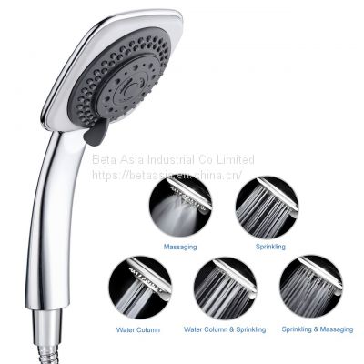 Bathroom Accessories Plastic ABS chrome Hand held rain overhead hand shower head.