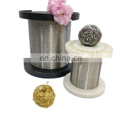 electro galvanized fine wire 0.125mm for kitchen cleaning ball machine