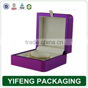 New products wholesale fashion PU leather velvet jewelry boxes