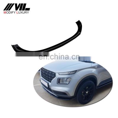 Reliable ABS glossy black front lip for Hyundai Venue