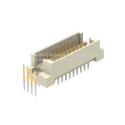 Denentech Explosion Product 2.54 * 2.54mm pitch 4 Row Straight With Harpoon DIN 41612 Male Connector