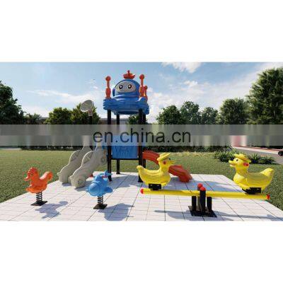 Kindergarten Children Outdoor Plastic Slide Playground Equipment Outside Playground Equipment for School