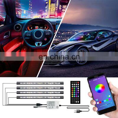 Interior LED Rock Lights Waterproof Car Strip Light Phone APP Remote  Multicolor Neon Lighting for Jeep Truck ATV SUV Off Road