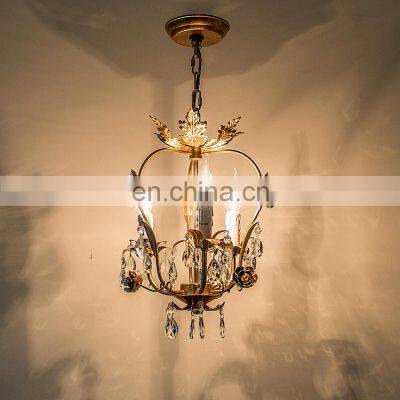 Country Style Simulation Flower Candle Chandelier With White Ceramic Roses and Metal Leaves photo-4