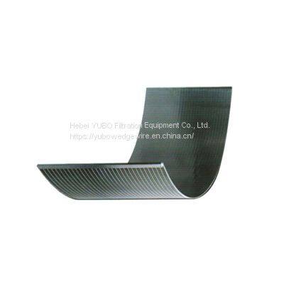 SS parabolic curved screen plate for sewage treatment