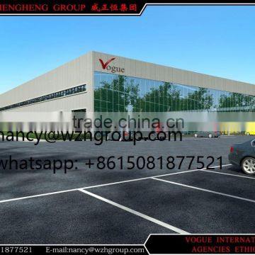 steel structure warehouse, prefab car showroom structure warehouse