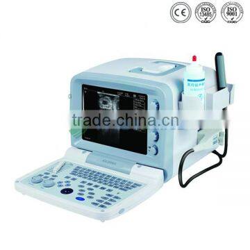 Automatically calculate backfat and lean percentage of swine portable ultrasound veterinary