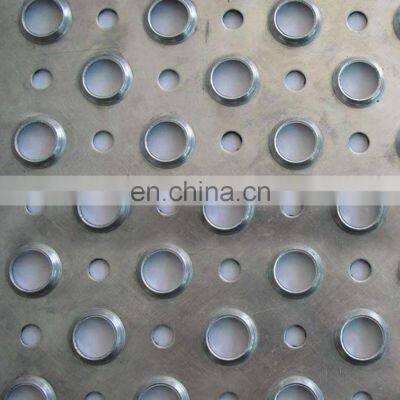 Non slip round hole perforated metal mesh walkway