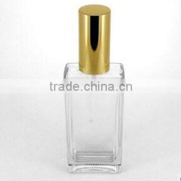 Classic 50ml square glass perfume bottle