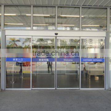 Large heavy duty automatic sliding door mechanism