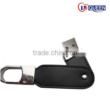 Popular new leather USB disk on key products