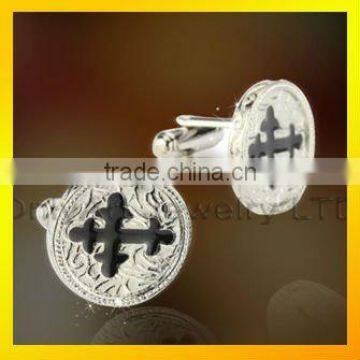 alibaba express make custom cross cufflinks, custom enamel cufflinks for men