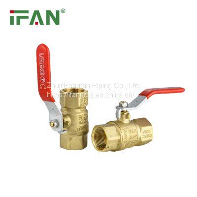 IFAN Free Sample Brass Ball Valve Heat Resistant Brass Forging Ball Valve photo-5
