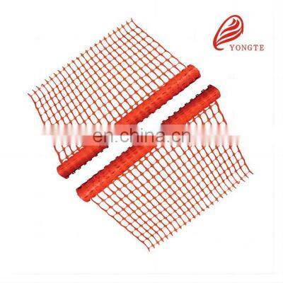 HDPE temporary orange safety barrier mesh fence netting 1M * 50M