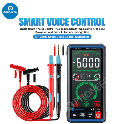 SUNSHINE DT-22AI Цифровой мультиметр с сенсорным управлением для ремонта экрана телефона