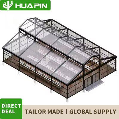 30x60 Glass Marquee for Wedding Party Large Outdoor Event Transparent Aluminum Party Tent for Events