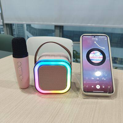 Rechargeable table night light speaker bedside lamp hifi audio system power amplifier wireless karaoke speaker bluetooth