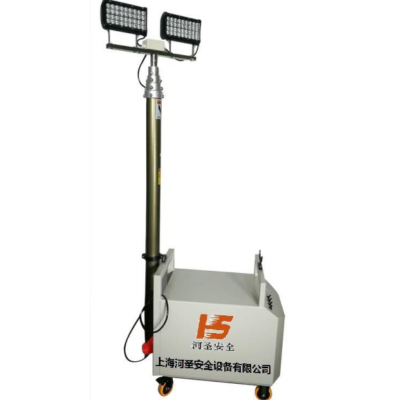 Torre de iluminación móvil con ruedas todo terreno Torre de luz LED móvil Mast 2×150W Torre de luz exterior recargable