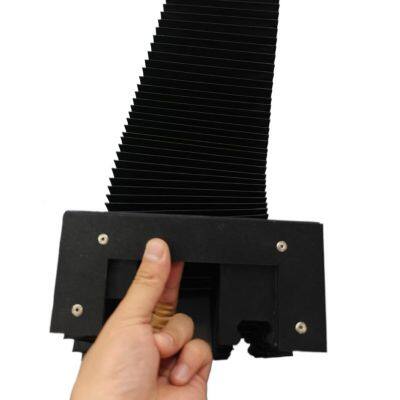 Factory Customized Flexible Foldable Accordion Dust Cover Linear Guide Cover for Laser Machine photo-2